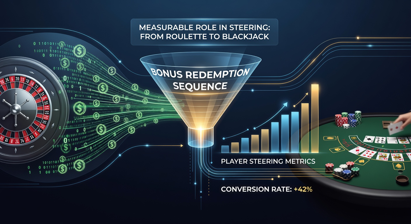 Digital casino interface showing bonus redemption prompts transitioning players between roulette and blackjack game selections