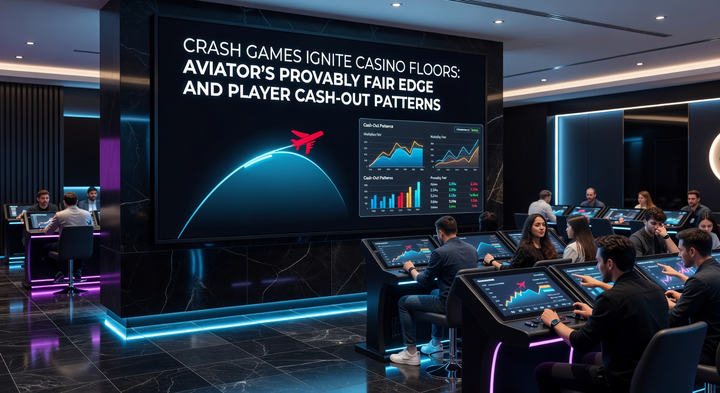 Close-up of Aviator game interface on casino terminal, multiplier at 5.2x with tense player hand hovering over cash-out button amid cheering onlookers