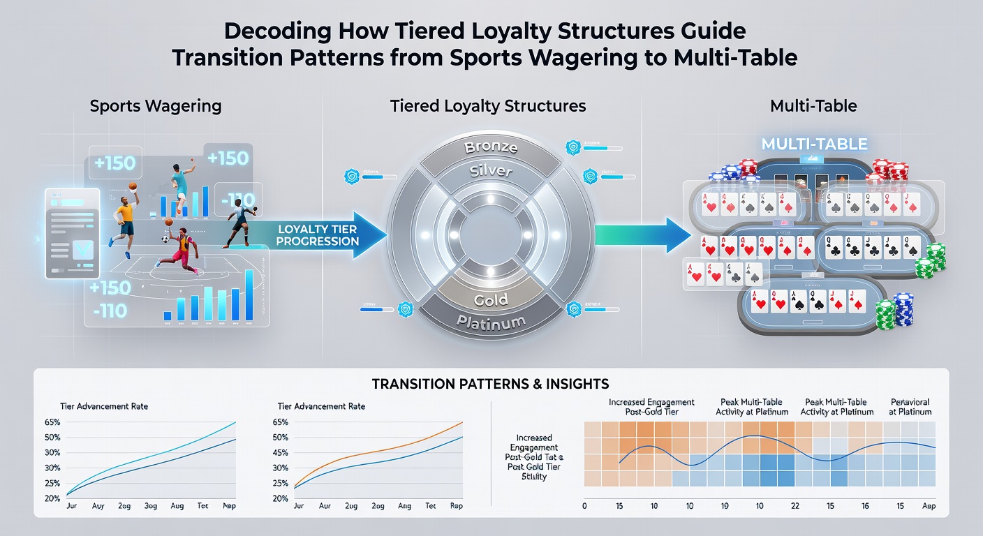 Multi-table poker interface displaying loyalty tier benefits and point conversion options for transitioning players